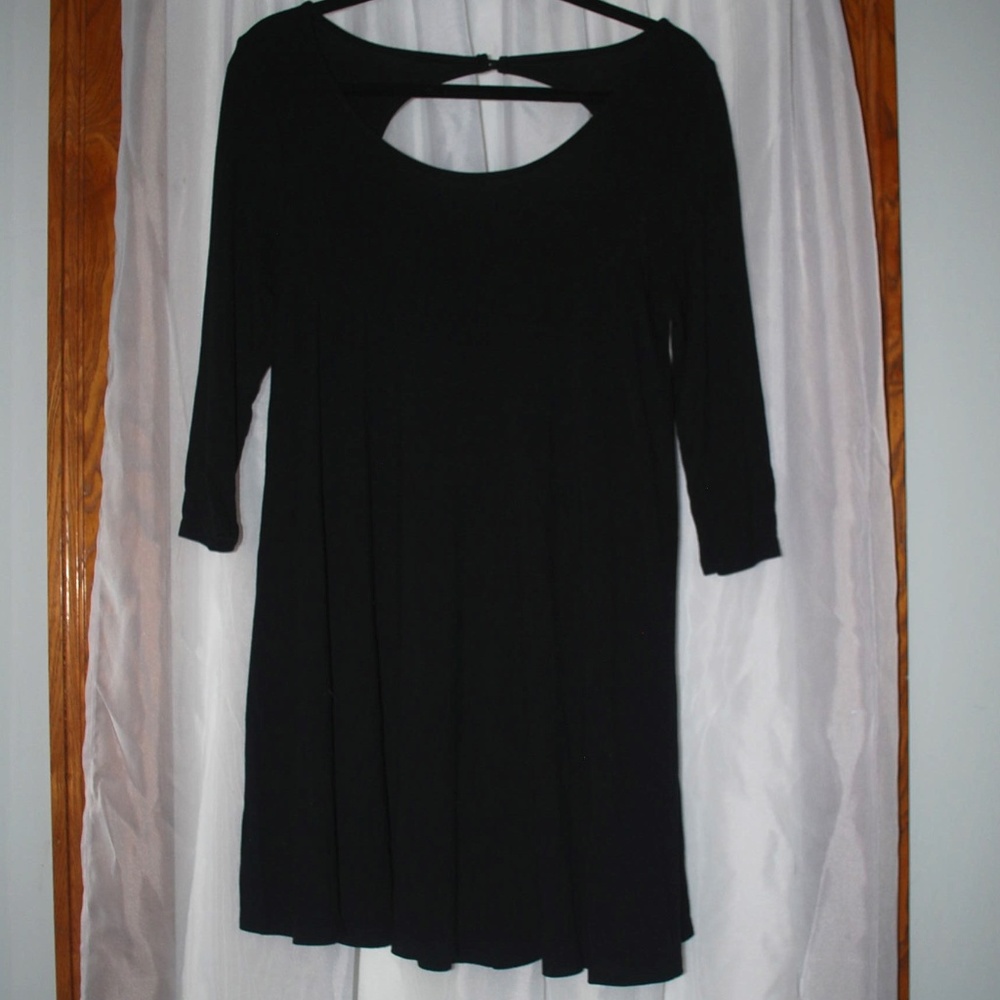 American Eagle Classic 3/4 Sleeve Black Dress